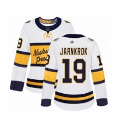 Women's Nashville Predators #19 Calle Jarnkrok Authentic White 2020 Winter Classic Hockey Jersey