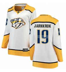 Women's Nashville Predators #19 Calle Jarnkrok Fanatics Branded White Away Breakaway NHL Jersey Women's Nashville Predators #19 Calle Jarnkrok Fanatics Branded White Away Breakaway NHL Jersey