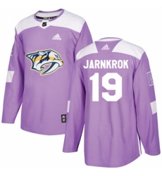 Youth Adidas Nashville Predators #19 Calle Jarnkrok Authentic Purple Fights Cancer Practice NHL Jersey