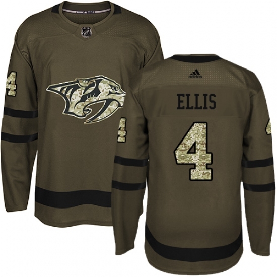 Youth Adidas Nashville Predators #4 Ryan Ellis Authentic Green Salute to Service NHL Jersey Youth Adidas Nashville Predators #4 Ryan Ellis Authentic Green Salute to Service NHL Jersey