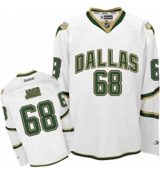 Men's Reebok Dallas Stars #68 Jaromir Jagr Authentic White Third NHL Jersey