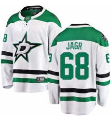 Youth Dallas Stars #68 Jaromir Jagr Fanatics Branded White Away Breakaway NHL Jersey