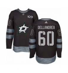 Men's Adidas Dallas Stars #60 Ty Dellandrea Authentic Black 1917-2017 100th Anniversary NHL Jersey