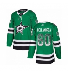 Men's Adidas Dallas Stars #60 Ty Dellandrea Authentic Green Drift Fashion NHL Jersey