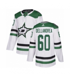 Men's Adidas Dallas Stars #60 Ty Dellandrea Authentic White Away NHL Jersey