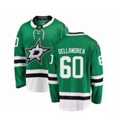 Youth Dallas Stars #60 Ty Dellandrea Authentic Green Home Fanatics Branded Breakaway NHL Jersey
