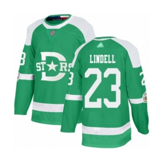 Men's Dallas Stars #23 Esa Lindell Authentic Green 2020 Winter Classic Hockey Jersey Men's Dallas Stars #23 Esa Lindell Authentic Green 2020 Winter Classic Hockey Jersey