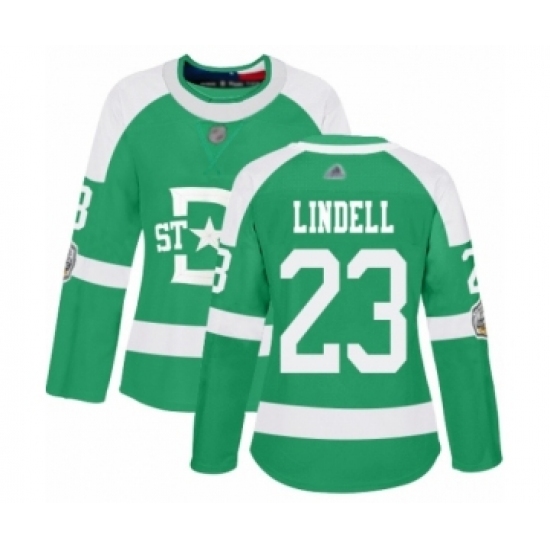 Women's Dallas Stars #23 Esa Lindell Authentic Green 2020 Winter Classic Hockey Jersey Women's Dallas Stars #23 Esa Lindell Authentic Green 2020 Winter Classic Hockey Jersey