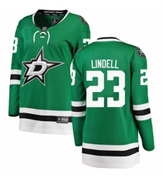 Women's Dallas Stars #23 Esa Lindell Authentic Green Home Fanatics Branded Breakaway NHL Jersey Women's Dallas Stars #23 Esa Lindell Authentic Green Home Fanatics Branded Breakaway NHL Jersey