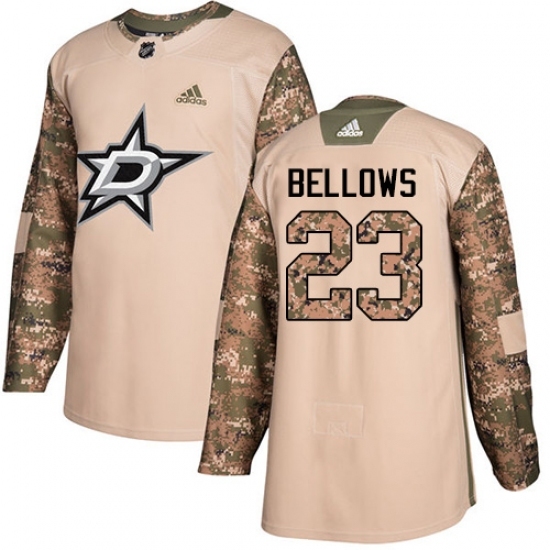 Youth Adidas Dallas Stars #23 Brian Bellows Authentic Camo Veterans Day Practice NHL Jersey Youth Adidas Dallas Stars #23 Brian Bellows Authentic Camo Veterans Day Practice NHL Jersey