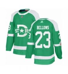 Youth Dallas Stars #23 Brian Bellows Authentic Green 2020 Winter Classic Hockey Jersey