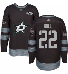 Men's Adidas Dallas Stars #22 Brett Hull Premier Black 1917-2017 100th Anniversary NHL Jersey Men's Adidas Dallas Stars #22 Brett Hull Premier Black 1917-2017 100th Anniversary NHL Jersey