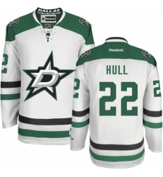 Men's Reebok Dallas Stars #22 Brett Hull Authentic White Away NHL Jersey Men's Reebok Dallas Stars #22 Brett Hull Authentic White Away NHL Jersey