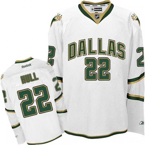 Men's Reebok Dallas Stars #22 Brett Hull Premier White Third NHL Jersey Men's Reebok Dallas Stars #22 Brett Hull Premier White Third NHL Jersey