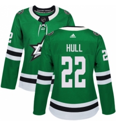 Women's Adidas Dallas Stars #22 Brett Hull Premier Green Home NHL Jersey Women's Adidas Dallas Stars #22 Brett Hull Premier Green Home NHL Jersey