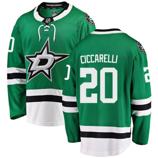 Men's Dallas Stars #20 Dino Ciccarelli Fanatics Branded Green Home Breakaway NHL Jersey Men's Dallas Stars #20 Dino Ciccarelli Fanatics Branded Green Home Breakaway NHL Jersey
