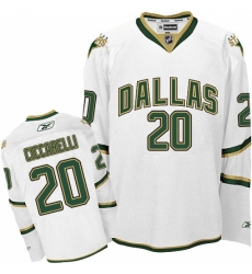 Men's Reebok Dallas Stars #20 Dino Ciccarelli Authentic White Third NHL Jersey