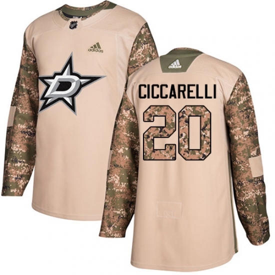 Youth Adidas Dallas Stars #20 Dino Ciccarelli Authentic Camo Veterans Day Practice NHL Jersey Youth Adidas Dallas Stars #20 Dino Ciccarelli Authentic Camo Veterans Day Practice NHL Jersey