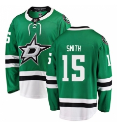Men's Dallas Stars #15 Bobby Smith Fanatics Branded Green Home Breakaway NHL Jersey
