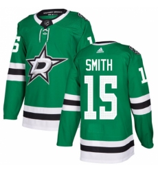 Youth Adidas Dallas Stars #15 Bobby Smith Authentic Green Home NHL Jersey Youth Adidas Dallas Stars #15 Bobby Smith Authentic Green Home NHL Jersey