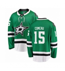 Youth Dallas Stars #15 Blake Comeau Authentic Green Home Fanatics Branded Breakaway NHL Jersey