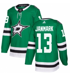 Men's Adidas Dallas Stars #13 Mattias Janmark Authentic Green Home NHL Jersey Men's Adidas Dallas Stars #13 Mattias Janmark Authentic Green Home NHL Jersey