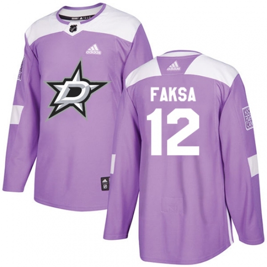 Youth Adidas Dallas Stars #12 Radek Faksa Authentic Purple Fights Cancer Practice NHL Jersey Youth Adidas Dallas Stars #12 Radek Faksa Authentic Purple Fights Cancer Practice NHL Jersey