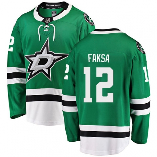Youth Dallas Stars #12 Radek Faksa Authentic Green Home Fanatics Branded Breakaway NHL Jersey Youth Dallas Stars #12 Radek Faksa Authentic Green Home Fanatics Branded Breakaway NHL Jersey