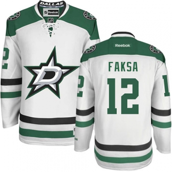 Youth Reebok Dallas Stars #12 Radek Faksa Authentic White Away NHL Jersey Youth Reebok Dallas Stars #12 Radek Faksa Authentic White Away NHL Jersey