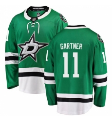 Men's Dallas Stars #11 Mike Gartner Fanatics Branded Green Home Breakaway NHL Jersey
