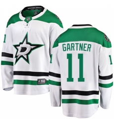 Youth Dallas Stars #11 Mike Gartner Authentic White Away Fanatics Branded Breakaway NHL Jersey