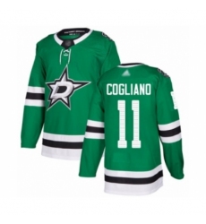 Youth Dallas Stars #11 Andrew Cogliano Authentic Green Home Hockey Jersey