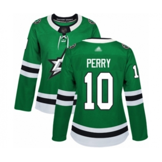 Women's Dallas Stars #10 Corey Perry Authentic Green Home Hockey Jersey Women's Dallas Stars #10 Corey Perry Authentic Green Home Hockey Jersey