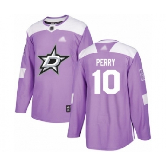Youth Dallas Stars #10 Corey Perry Authentic Purple Fights Cancer Practice Hockey Jersey Youth Dallas Stars #10 Corey Perry Authentic Purple Fights Cancer Practice Hockey Jersey