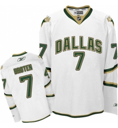 Men's Reebok Dallas Stars #7 Neal Broten Authentic White Third NHL Jersey
