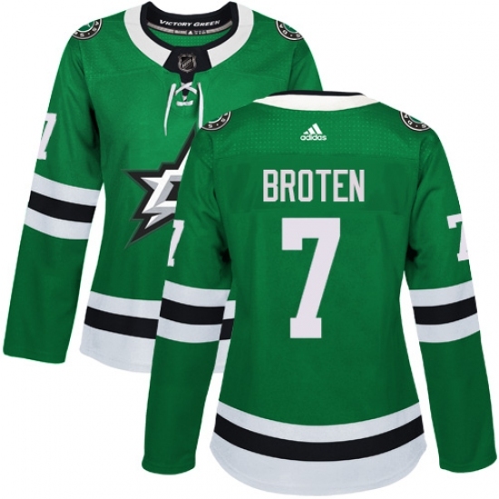 Women's Adidas Dallas Stars #7 Neal Broten Authentic Green Home NHL Jersey Women's Adidas Dallas Stars #7 Neal Broten Authentic Green Home NHL Jersey