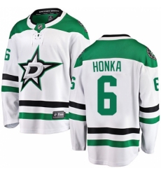 Youth Dallas Stars #6 Julius Honka Authentic White Away Fanatics Branded Breakaway NHL Jersey
