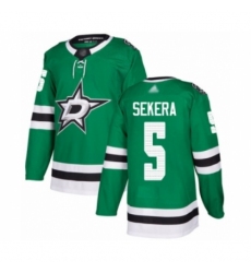 Youth Dallas Stars #5 Andrej Sekera Authentic Green Home Hockey Jersey