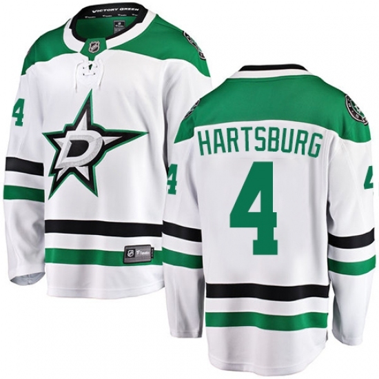 Men's Dallas Stars #4 Craig Hartsburg Fanatics Branded White Away Breakaway NHL Jersey Men's Dallas Stars #4 Craig Hartsburg Fanatics Branded White Away Breakaway NHL Jersey
