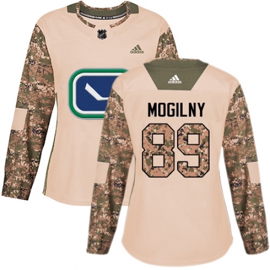 Women's Adidas Vancouver Canucks #89 Alexander Mogilny Authentic Camo Veterans Day Practice NHL Jersey Women's Adidas Vancouver Canucks #89 Alexander Mogilny Authentic Camo Veterans Day Practice NHL Jersey