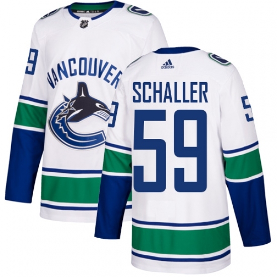 Youth Adidas Vancouver Canucks #59 Tim Schaller Authentic White Away NHL Jersey Youth Adidas Vancouver Canucks #59 Tim Schaller Authentic White Away NHL Jersey