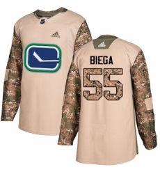 Youth Adidas Vancouver Canucks #55 Alex Biega Authentic Camo Veterans Day Practice NHL Jersey Youth Adidas Vancouver Canucks #55 Alex Biega Authentic Camo Veterans Day Practice NHL Jersey