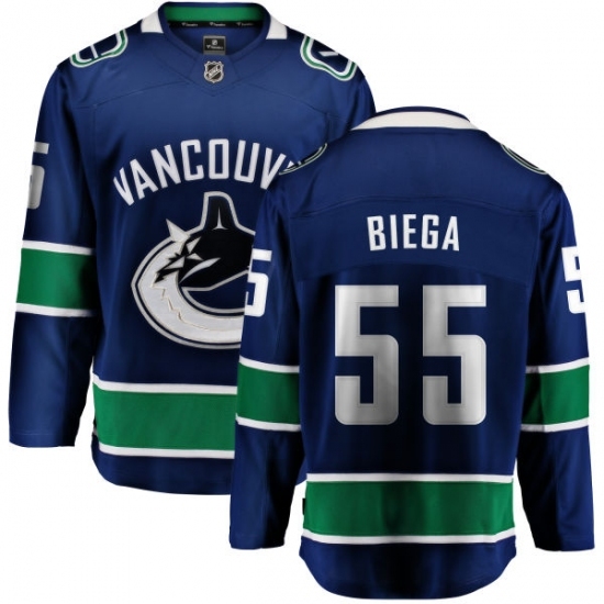 Youth Vancouver Canucks #55 Alex Biega Fanatics Branded Blue Home Breakaway NHL Jersey Youth Vancouver Canucks #55 Alex Biega Fanatics Branded Blue Home Breakaway NHL Jersey