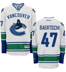Women's Reebok Vancouver Canucks #47 Sven Baertschi Authentic White Away NHL Jersey Women's Reebok Vancouver Canucks #47 Sven Baertschi Authentic White Away NHL Jersey