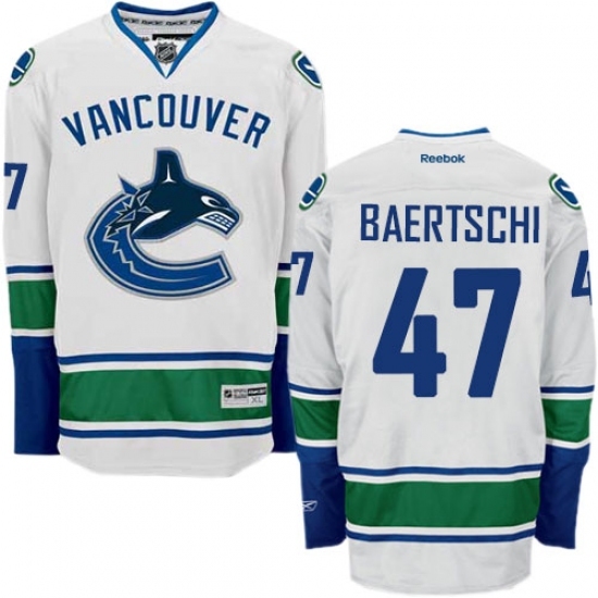 Women's Reebok Vancouver Canucks #47 Sven Baertschi Authentic White Away NHL Jersey Women's Reebok Vancouver Canucks #47 Sven Baertschi Authentic White Away NHL Jersey