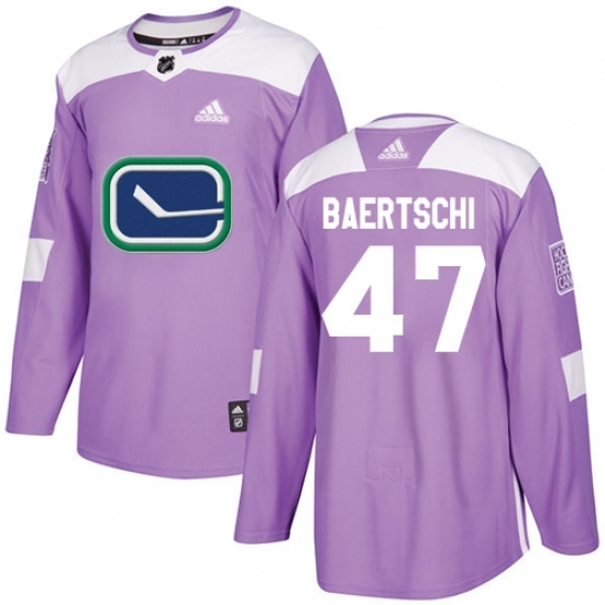 Youth Adidas Vancouver Canucks #47 Sven Baertschi Authentic Purple Fights Cancer Practice NHL Jersey Youth Adidas Vancouver Canucks #47 Sven Baertschi Authentic Purple Fights Cancer Practice NHL Jersey