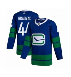 Men's Vancouver Canucks #44 Tyler Graovac Authentic Royal Blue Alternate Hockey Jersey