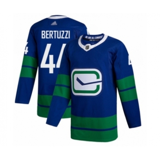 Men's Vancouver Canucks #44 Todd Bertuzzi Authentic Royal Blue Alternate Hockey Jersey Men's Vancouver Canucks #44 Todd Bertuzzi Authentic Royal Blue Alternate Hockey Jersey