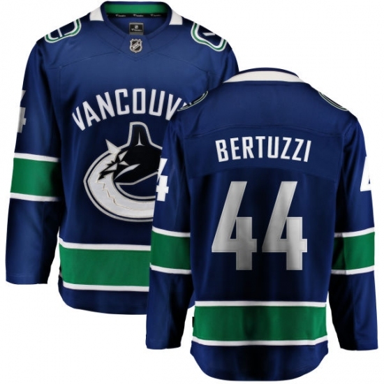 Men's Vancouver Canucks #44 Todd Bertuzzi Fanatics Branded Blue Home Breakaway NHL Jersey Men's Vancouver Canucks #44 Todd Bertuzzi Fanatics Branded Blue Home Breakaway NHL Jersey