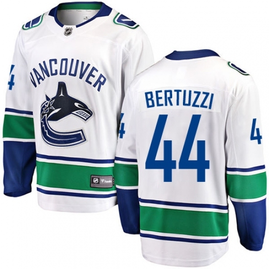 Men's Vancouver Canucks #44 Todd Bertuzzi Fanatics Branded White Away Breakaway NHL Jersey Men's Vancouver Canucks #44 Todd Bertuzzi Fanatics Branded White Away Breakaway NHL Jersey